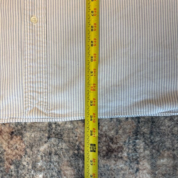 Ralph Lauren Polo Mens L/S Classic Blue Stripe Button-Down Oxford Shirt 4XB Pony - Picture 10 of 10